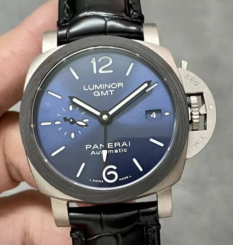 0-10-9 Replica Panerai Luminor PAM01279 VS Factory Black Leather Strap - Image 1