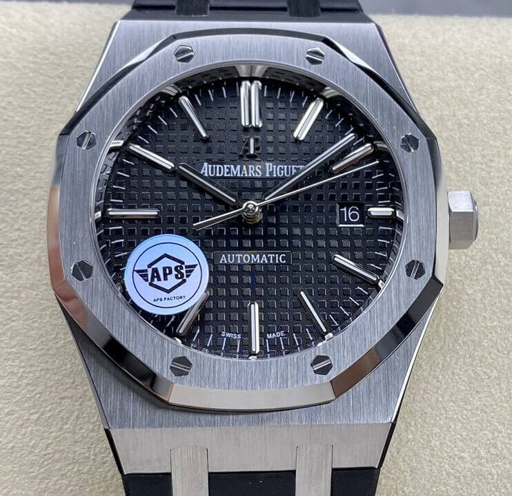 0-13-1 Replica Audemars Piguet Royal Oak 15400 APS Factory Rubber Strap - Image 1