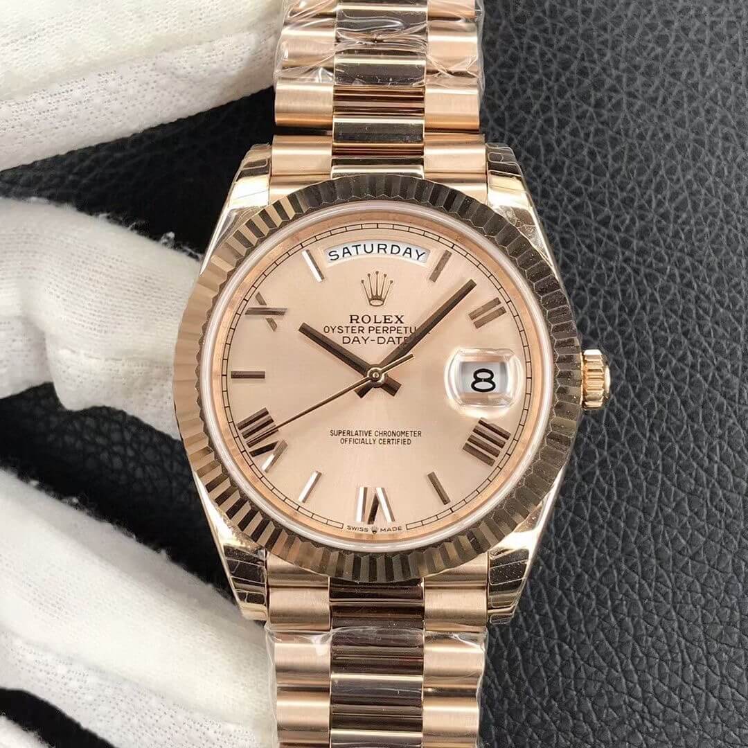 0-140 Replica Rolex Day Date M228238-0006 EW Factory Gold Strap - Image 1