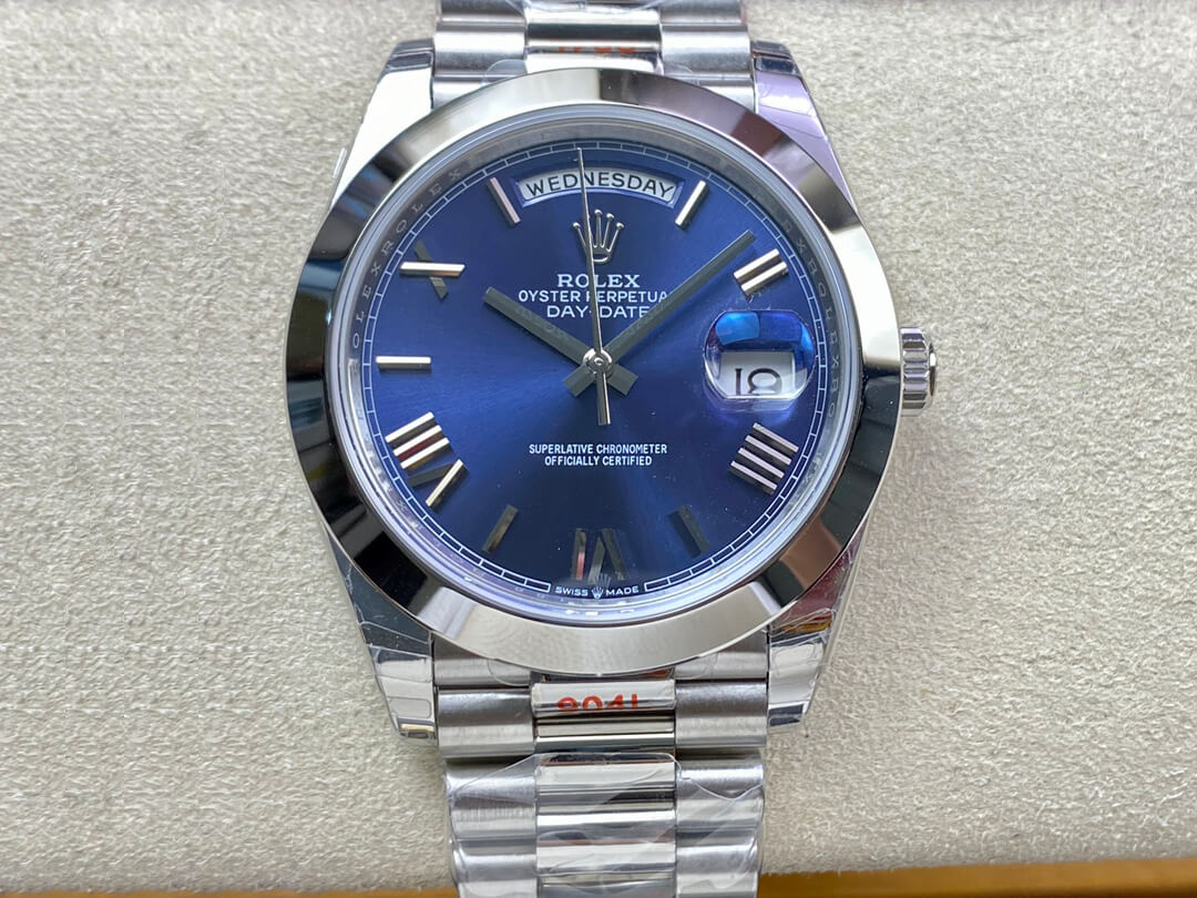 0-18-16 Replica Rolex Day Date M228206-0015 EW Factory Stainless Steel Strap - Image 1