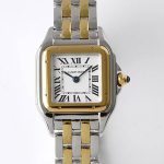 Replica Panthere De Cartier W2PN0006 22MM BV Factory White Dial Gold Bezel