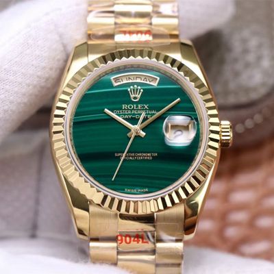 0-20-8 Replica Rolex Day Date President 18238 Malachite Green Dial - Image 1