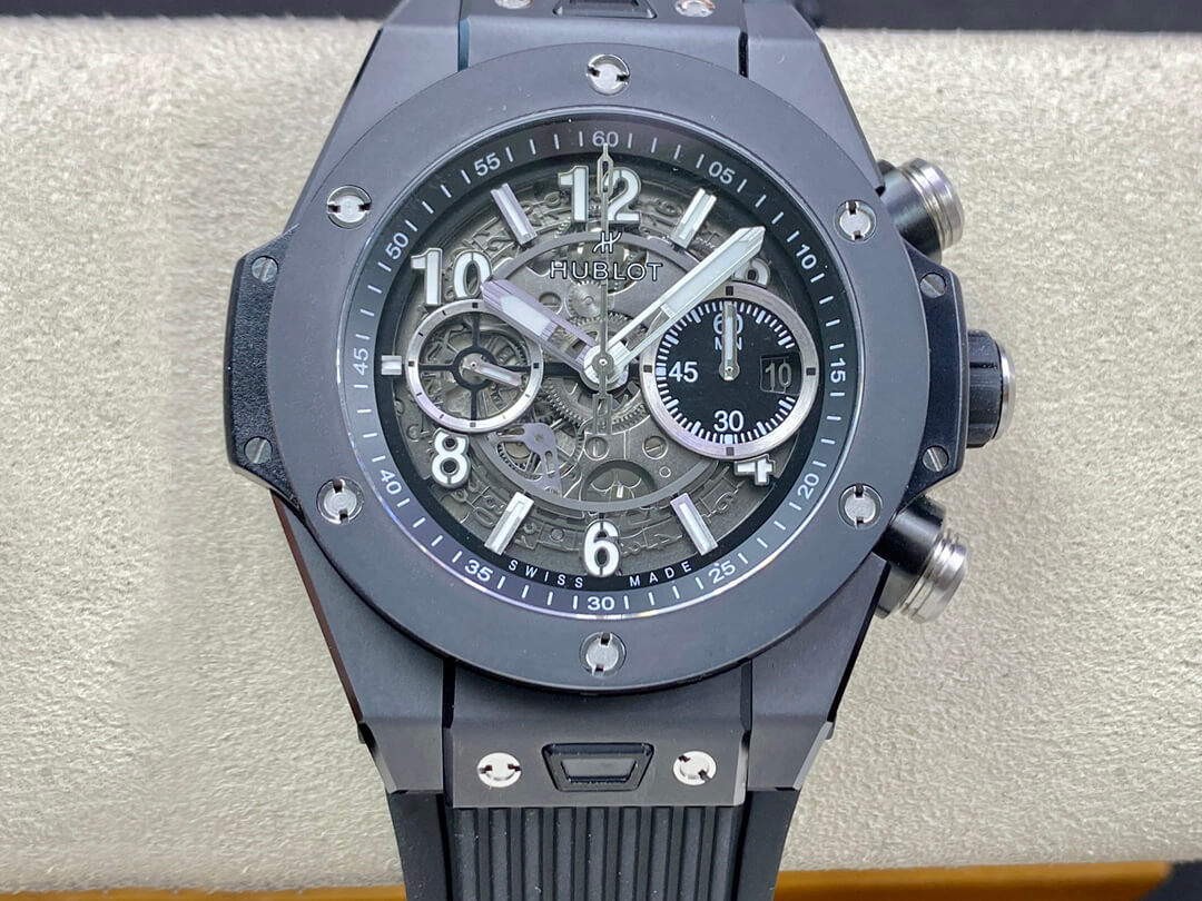 0-223-1 Replica Hublot BIG BANG Unico 421.CI.1170.RX ZF Factory Black Rubber Strap - Image 1