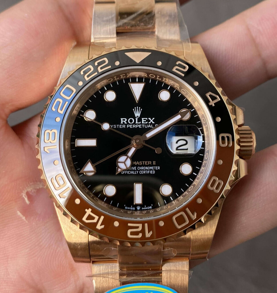 0-24-966x1024-1 Replica Rolex GMT Master II M126715CHNR-0001 Clean Factory V3 Gold Strap - Image 1