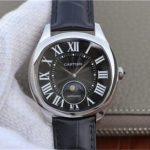 Replica Drive De Cartier Moonphase WGNM0009 Stainless Steel Bezel