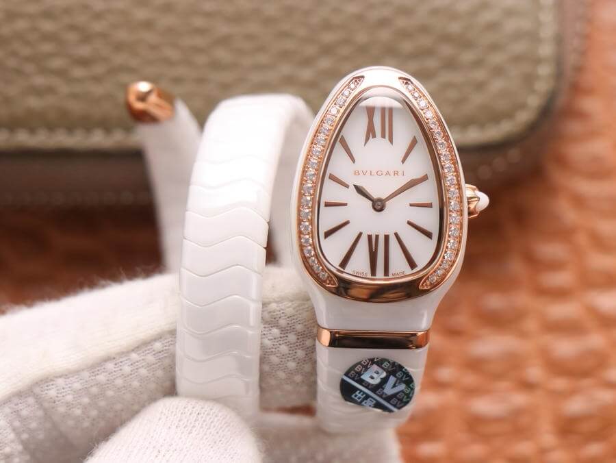 0-27-12 Replica Bvlgari Serpenti 102613 BV Factory Diamond-Set Bezel - Image 1