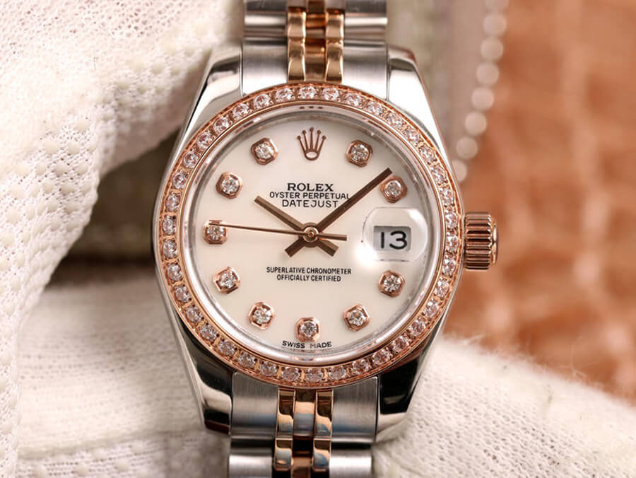 0-27-13 Replica Rolex Datejust 28MM BP Factory Diamond Bezel - Image 1