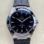 Replica SBF Omega Constellation 131.33.41.21.01.001 VS Factory Black Leather Strap