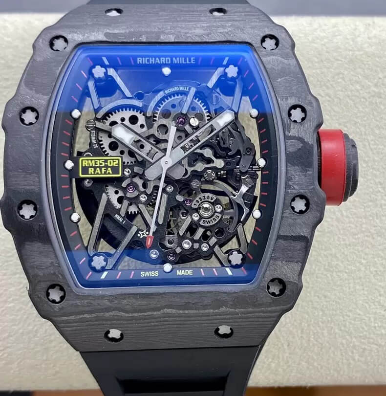 0-30-7 Replica Richard Mille RM35-02 T+ Factory NTPT Skeleton Dial - Image 1