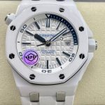 Replica Audemars Piguet Royal Oak Offshore 15707CB.OO.A010CA.01 APS Factory White Rubber Strap