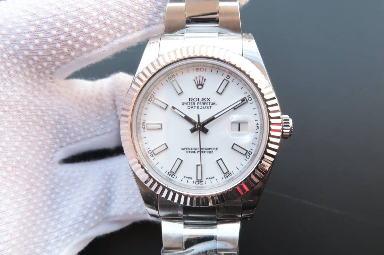 0-322 Replica Rolex Datejust M126334-0009 EW Factory Stainless Steel Strap - Image 1
