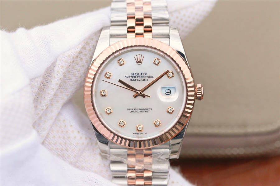 0-326-1 Replica Rolex Datejust M126331-0014 EW Factory Diamond-Set Dial - Image 1