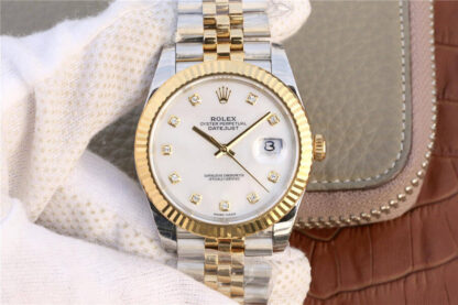 0-327 Replica Rolex Datejust M126333-0018 EW Factory Yellow Bezel - Image 1