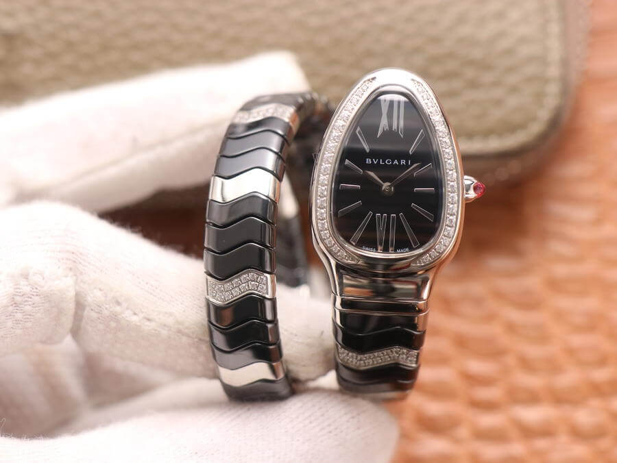 0-34-10 Replica Bvlgari Serpenti 102129 BV Factory Diamond-Set Bezel - Image 1