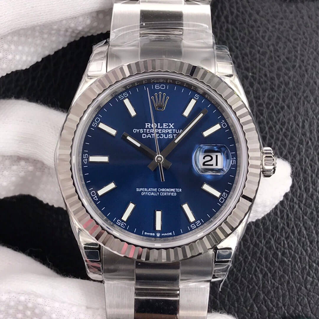 0-37-12 Replica Rolex Datejust M126334-0001 VS Factory Stainless Steel Strap - Image 1