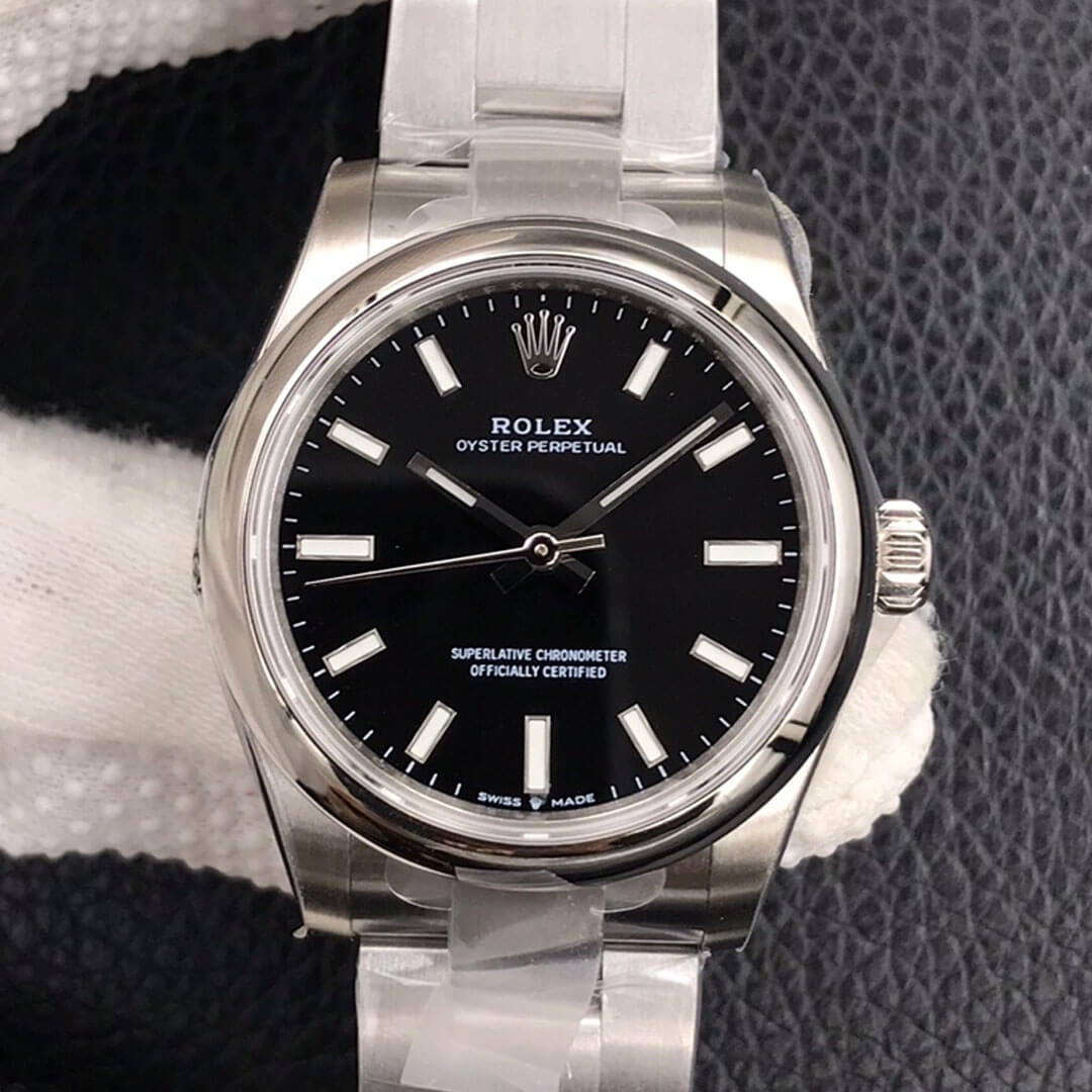 0-388 Replica Rolex Oyster Perpetual M277200-0002 31MM EW Factory Black Dial - Image 1
