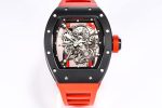 Replica Richard Mille RM-055 BBR Factory Red Rubber Strap