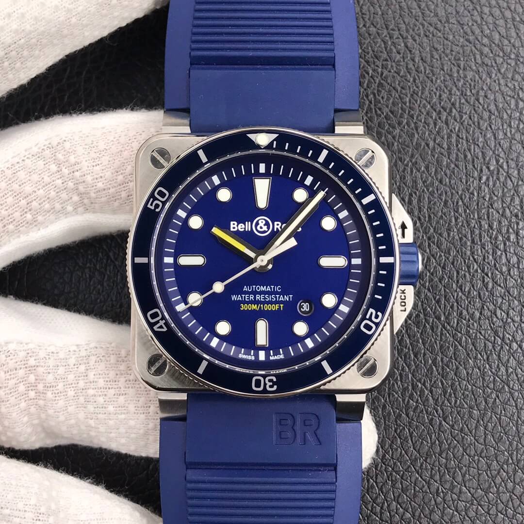 0-422 Replica Bell & Ross BR0392-D-BU-ST/SRB Blue Strap - Image 1