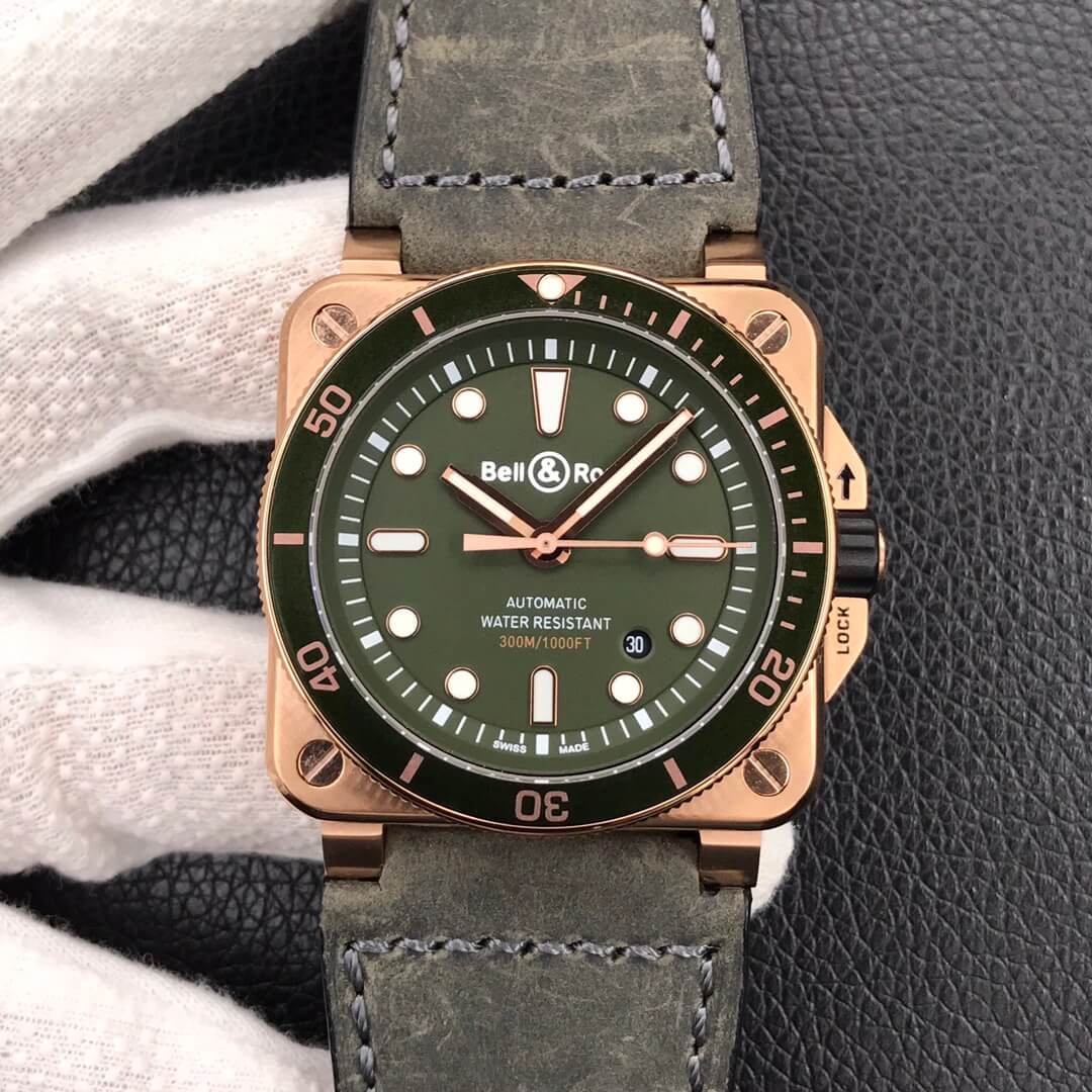0-423 Replica Bell & Ross BR0392-D-G-BR/SCA Black Bezel - Image 1