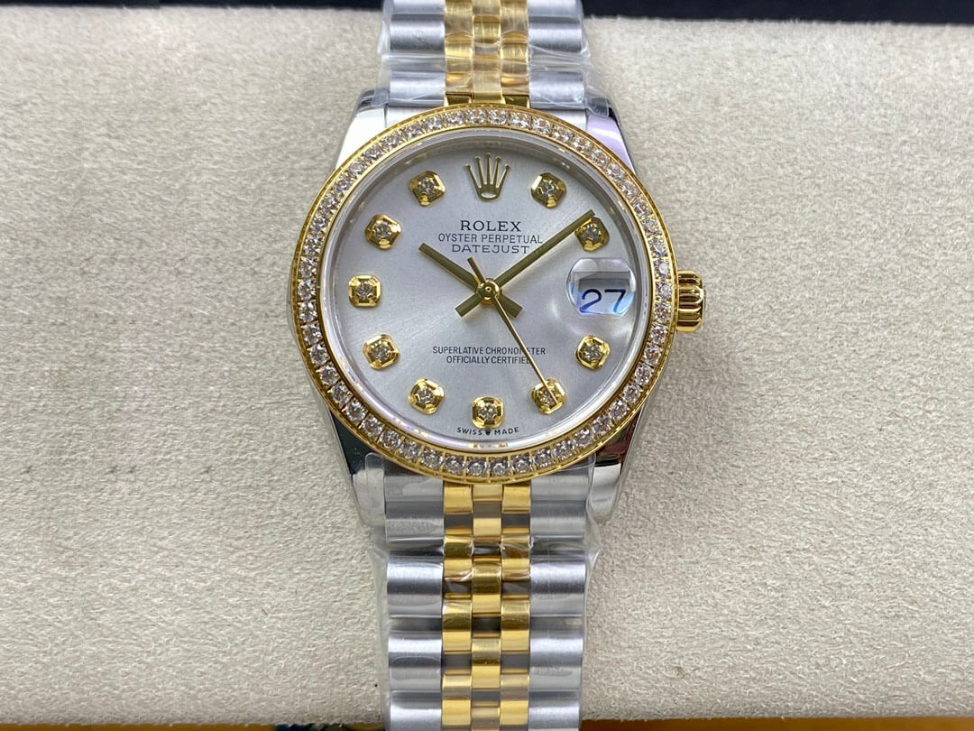 0-45-13 Replica Rolex Datejust M278383RBR-0020 31MM EW Factory Diamond Bezel - Image 1