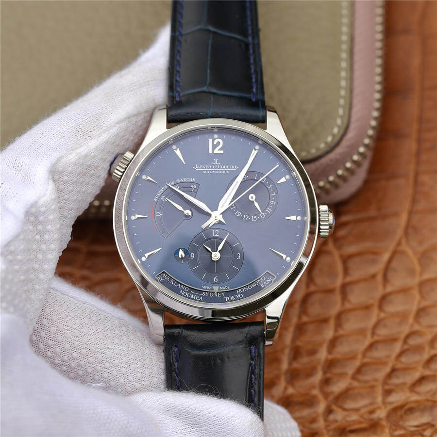 0-45-4 Replica Jaeger-LeCoultre Master 1422521 TWA Factory Dark Blue Strap - Image 1