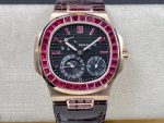 Replica Patek Philippe Nautilus 5724 GR Factory Leather Strap