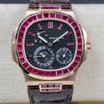 Replica Patek Philippe Nautilus 5724 GR Factory Leather Strap