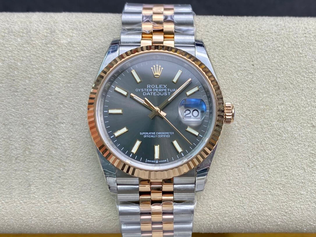 0-452 Replica Rolex Datejust M126231-0013 EW Factory Grey Dial - Image 1