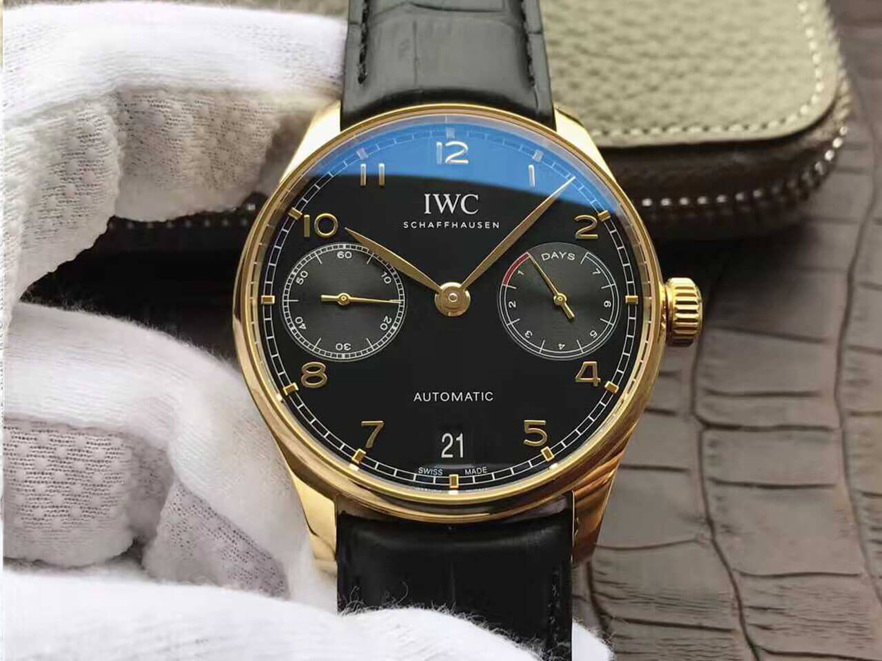 0-49-4 Replica IWC Portugieser IW500101 ZF Factory Black Strap - Image 1