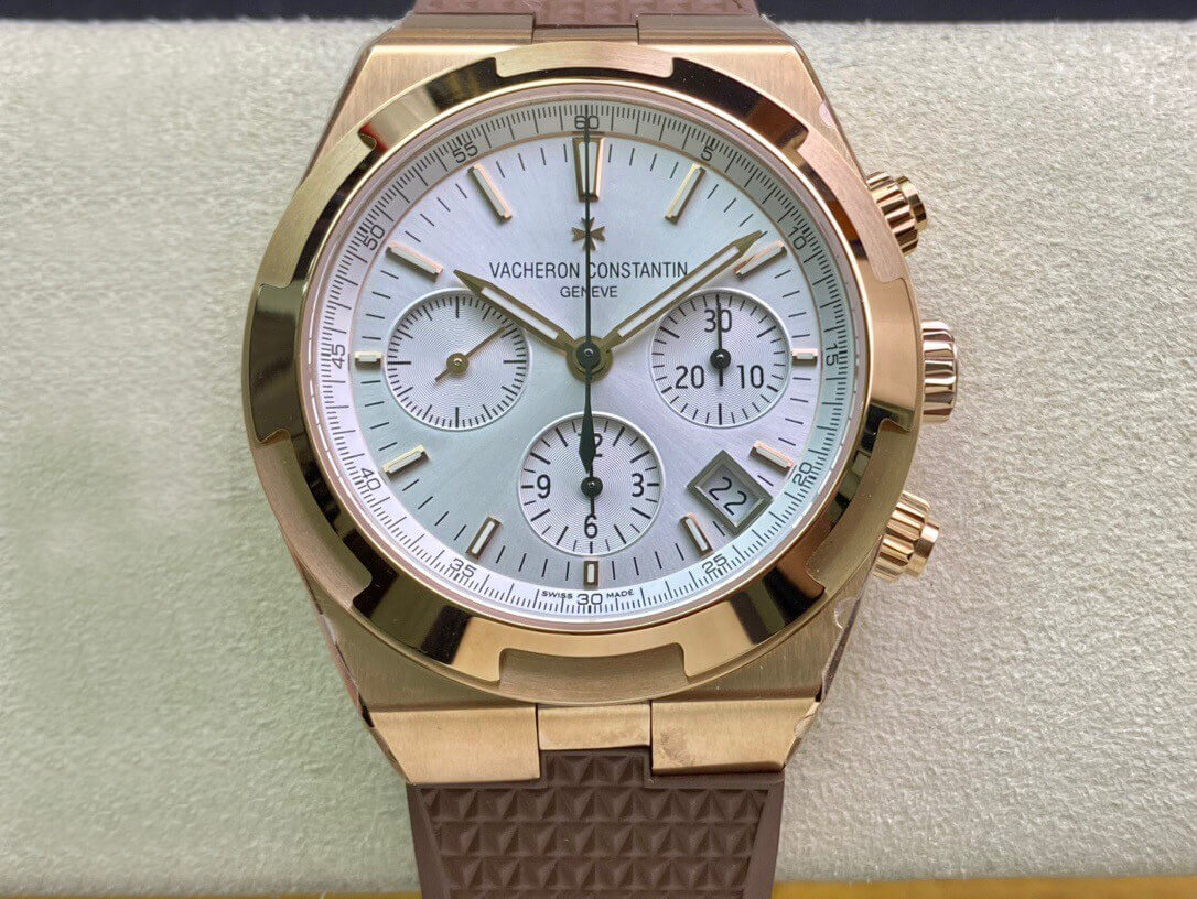 0-523-1 Replica Vacheron Constantin Overseas 5500V 8F Factory Brown Rubber Strap - Image 1