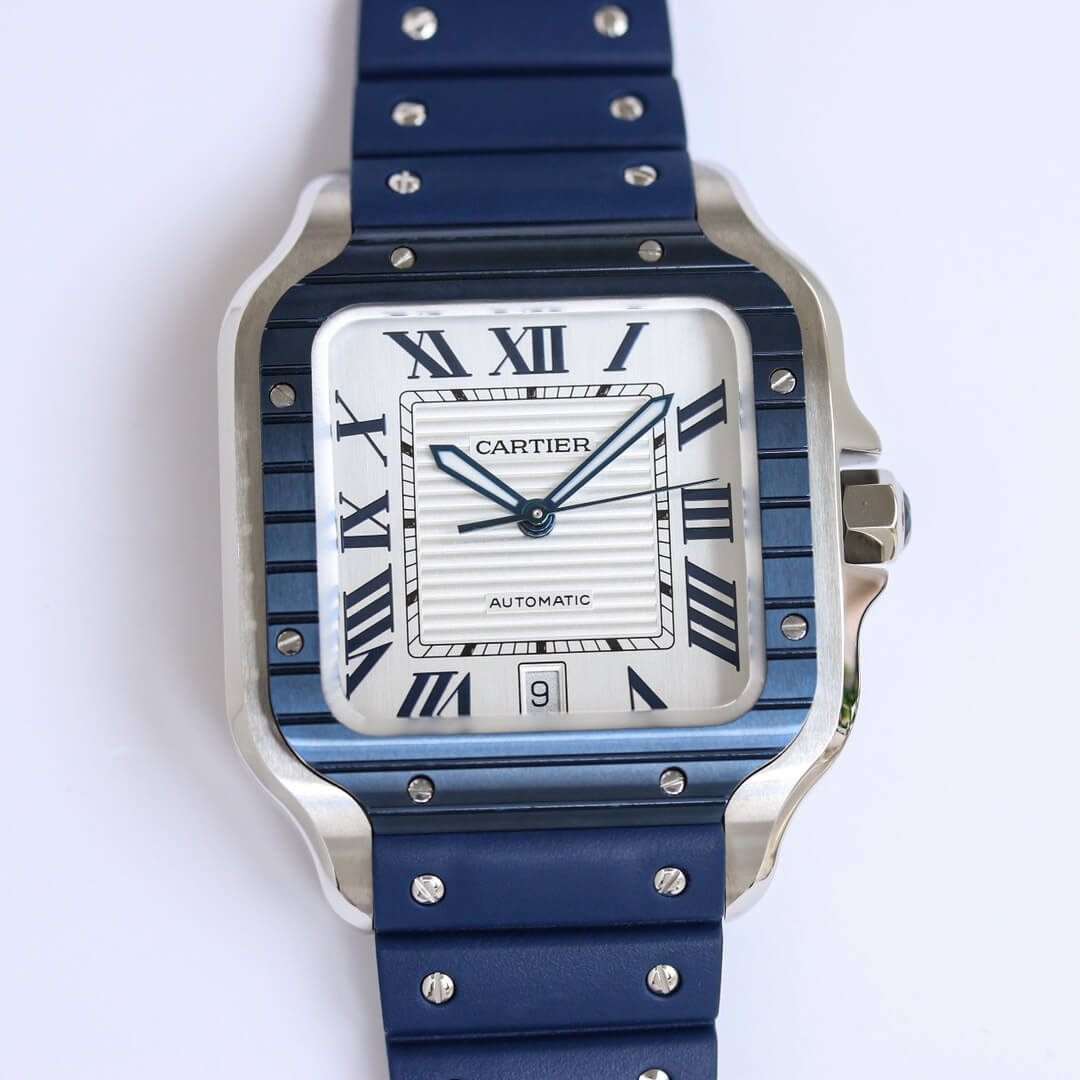 0-533 Replica Cartier Santos GF Factory Rubber Strap - Image 1