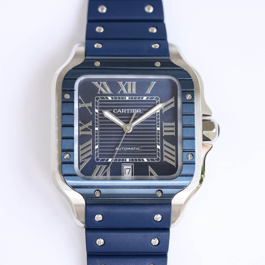 0-535-1 Replica Cartier Santos GF Factory Blue Strap - Image 1