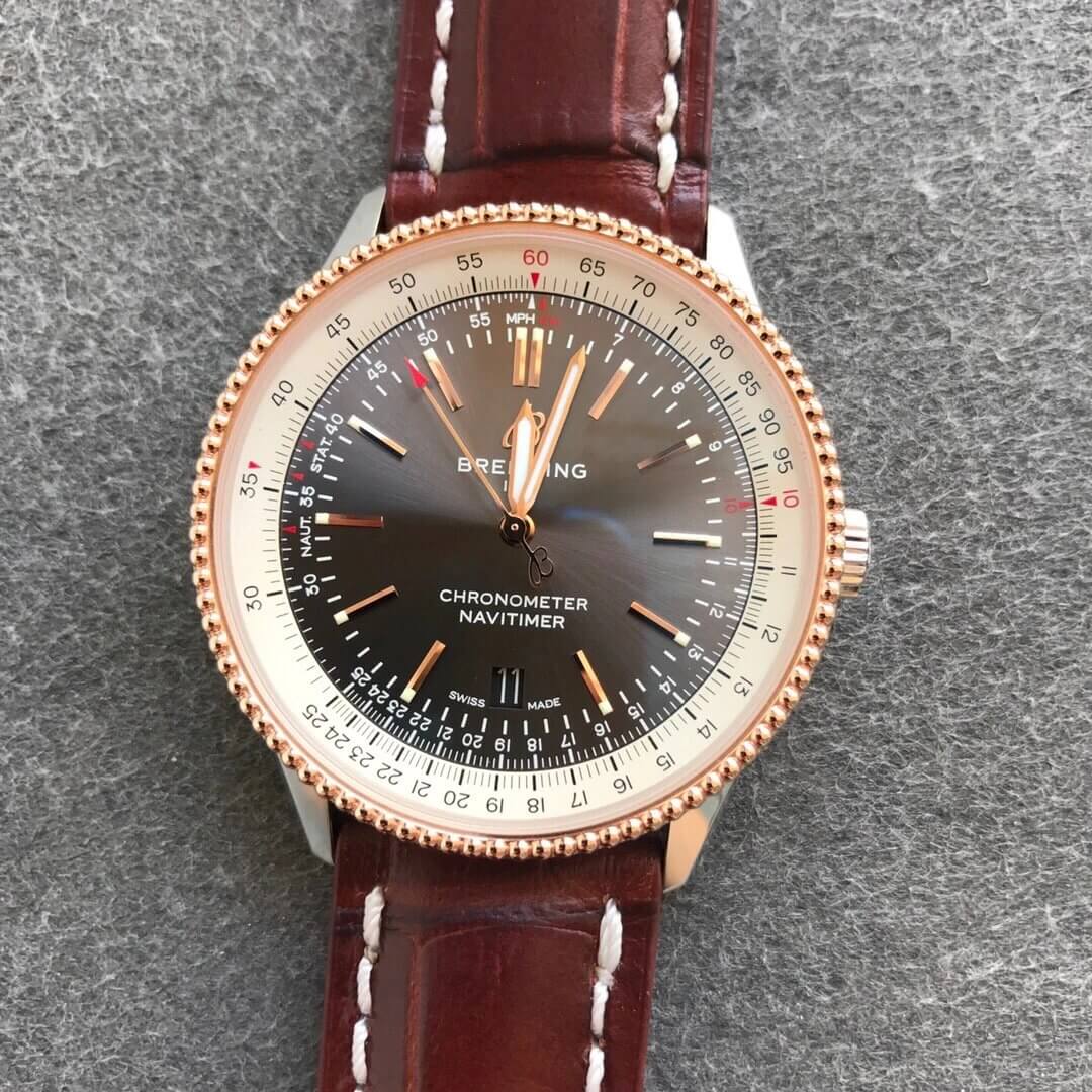 0-547 Replica Breitling Navitimer 1 U17326211M1P2 V7 Factory Brown Strap - Image 1