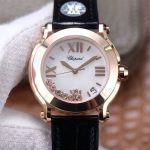 Replica Chopard Happy Sport 278492 YF Factory Black Strap