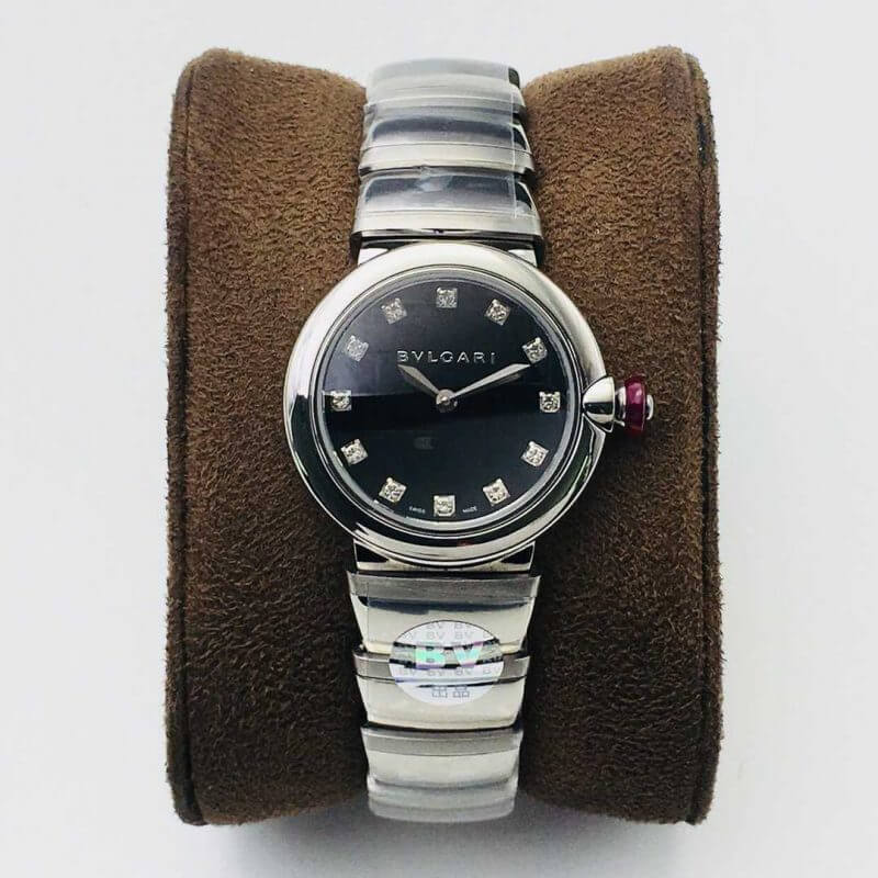 0-55-6 Replica Bvlgari LVCEA BV Factory Stainless Steel Black Dial - Image 1