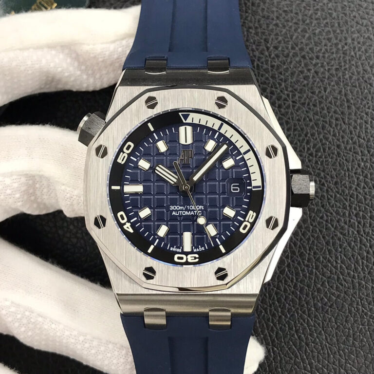 0-573 Replica Audemars Piguet Royal Oak Offshore 15720ST.OO.A027CA.01 BF Factory Blue Strap - Image 1