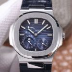 Replica Patek Philippe Nautilus 5712/1A-001 PF Factory Blue Dial Leather Strap