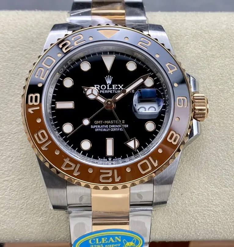 0-6 Replica Rolex GMT Master II M126711chnr-0002 Clean Factory V3 Black Dial - Image 1