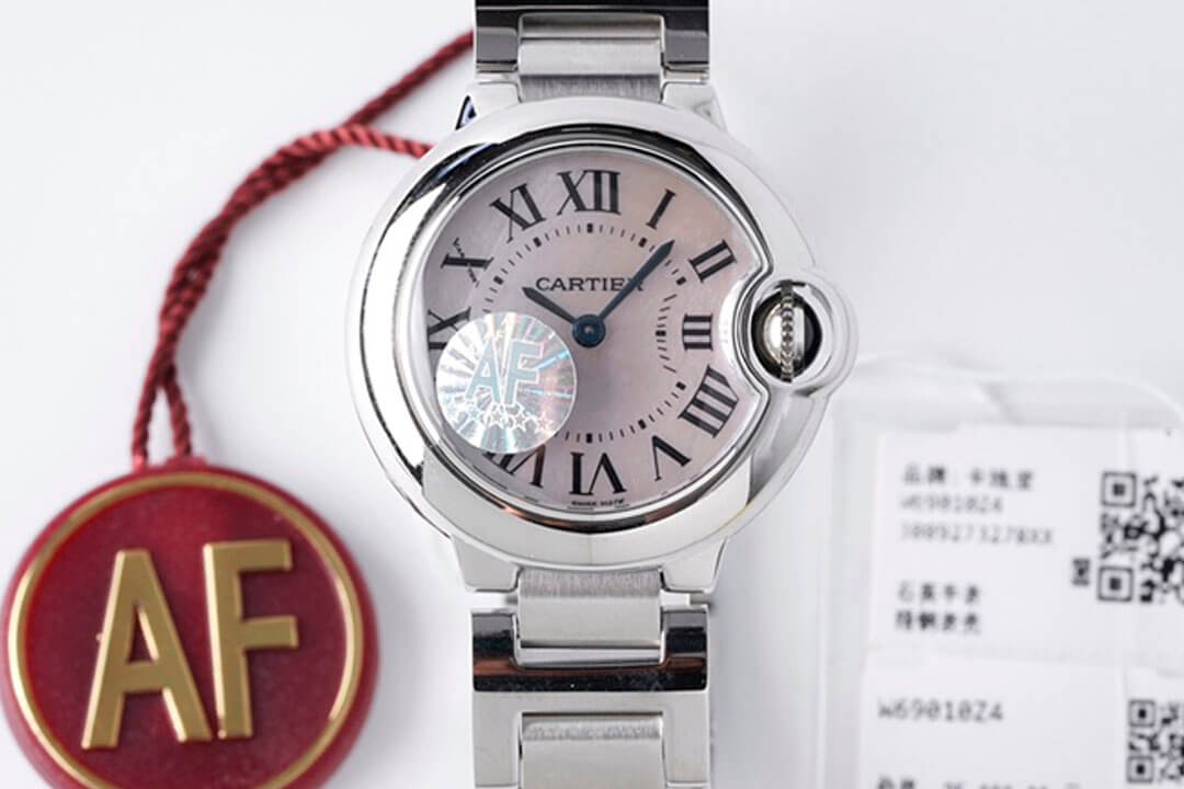 0-60-11 Replica Ballon Bleu De Cartier 28MM AF Factory Stainless Steel Strap - Image 1