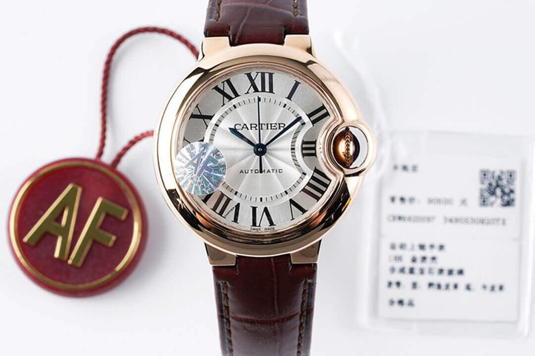 0-63-10 Replica Ballon Bleu De Cartier W6920097 AF Factory Brown Leather Strap - Image 1