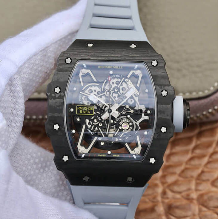 0-67-7 Replica Richard Mille RM-035 KV Factory Grey Strap - Image 1