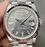 Replica Rolex Day Date 228238 GM Factory V2 904L Counterweight Version Stainless Steel Strap