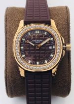 Replica Patek Philippe Aquanaut 5067A Quartz Movement PPF Factory Brown Strap