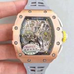 Replica Richard Mille RM011 Felipe Massa Chronograph KV Factory Rose Gold Skeleton Dial