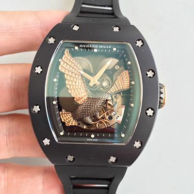 20180601162227027298 Replica Richard Mille RM023 Rose Gold Eagle Skeleton Dial - Image 1