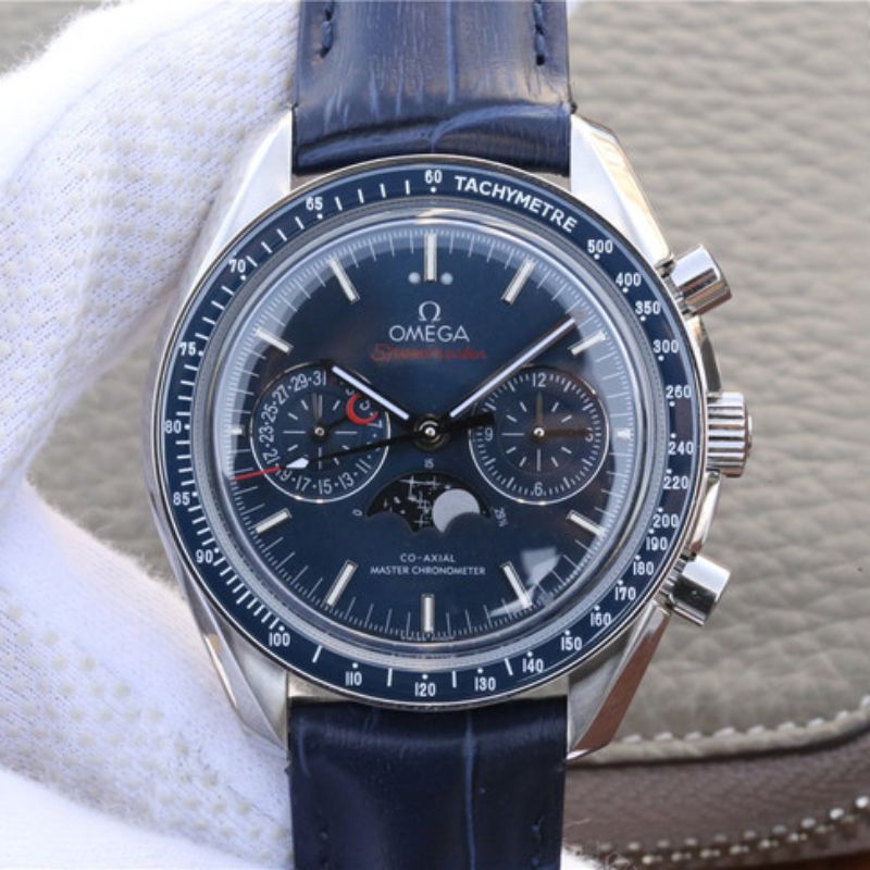 20181203101120603711 Replica Omega Speedmaster 44.25MM 304.33.44.52.03.001 BF Factory Blue Dial - Image 1