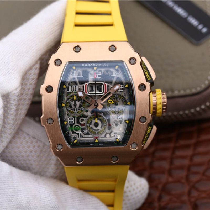 20181203150719090825 Replica Richard Mille RM11-03 KV Factory Rose Gold Skeleton Dial - Image 1