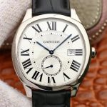 Replica Drive De Cartier WSNM0004 GS Factory White Dial
