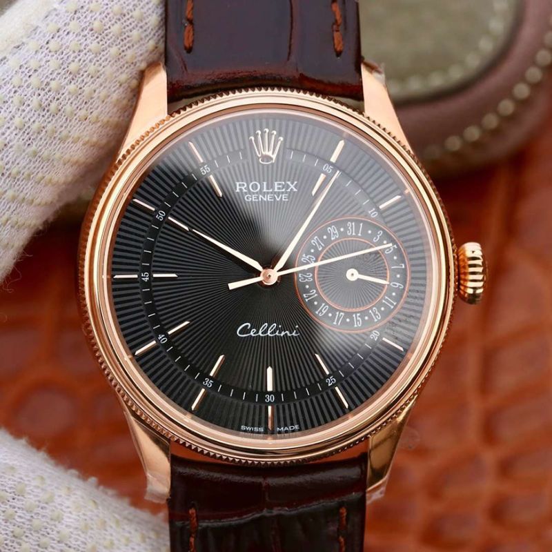 20190123134948973716 Replica Rolex Celini Date 50515 MKS Factory 18K Rose Gold Case - Image 1