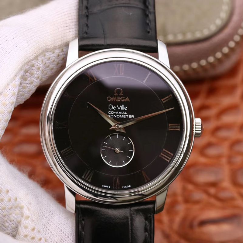 20190221101116513606-1 Replica Omega De Ville Prestige Co-Axial Small Seconds 4813.40.01 Black Dial - Image 1